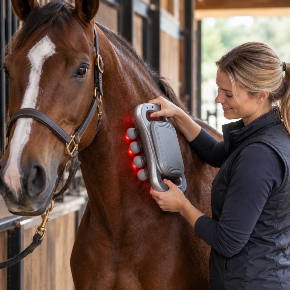 Horse 16 Heads Red Light Dual Therapy Massager