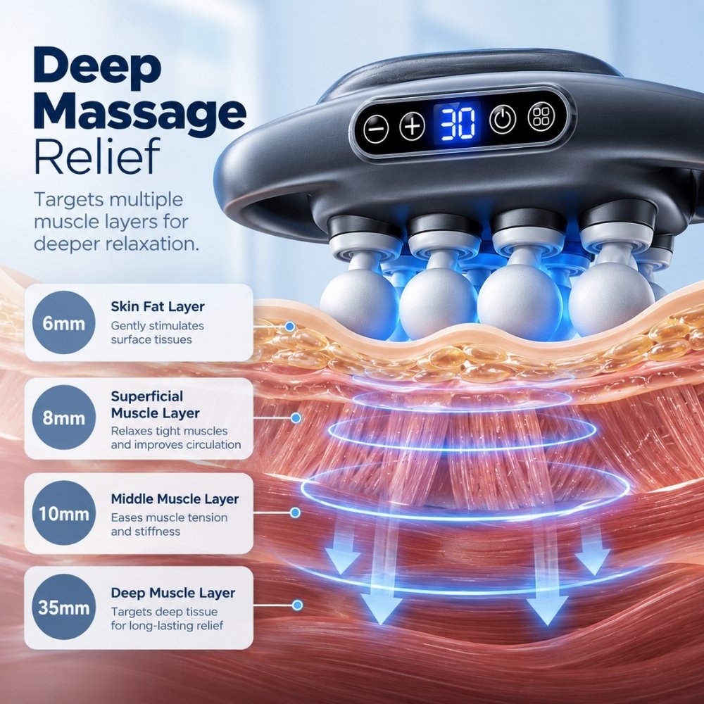 Horse 16 Heads Red Light Dual Therapy Massager