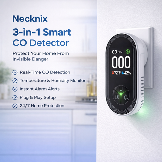 Necknix Upgrade 4 In 1 CO Detector 2026