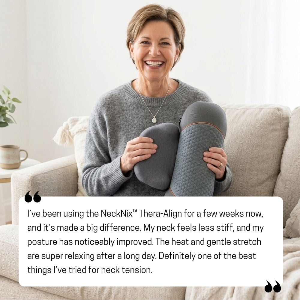 NeckNix™ Thera-Align: Dispositivo de tracción cervical térmico premium