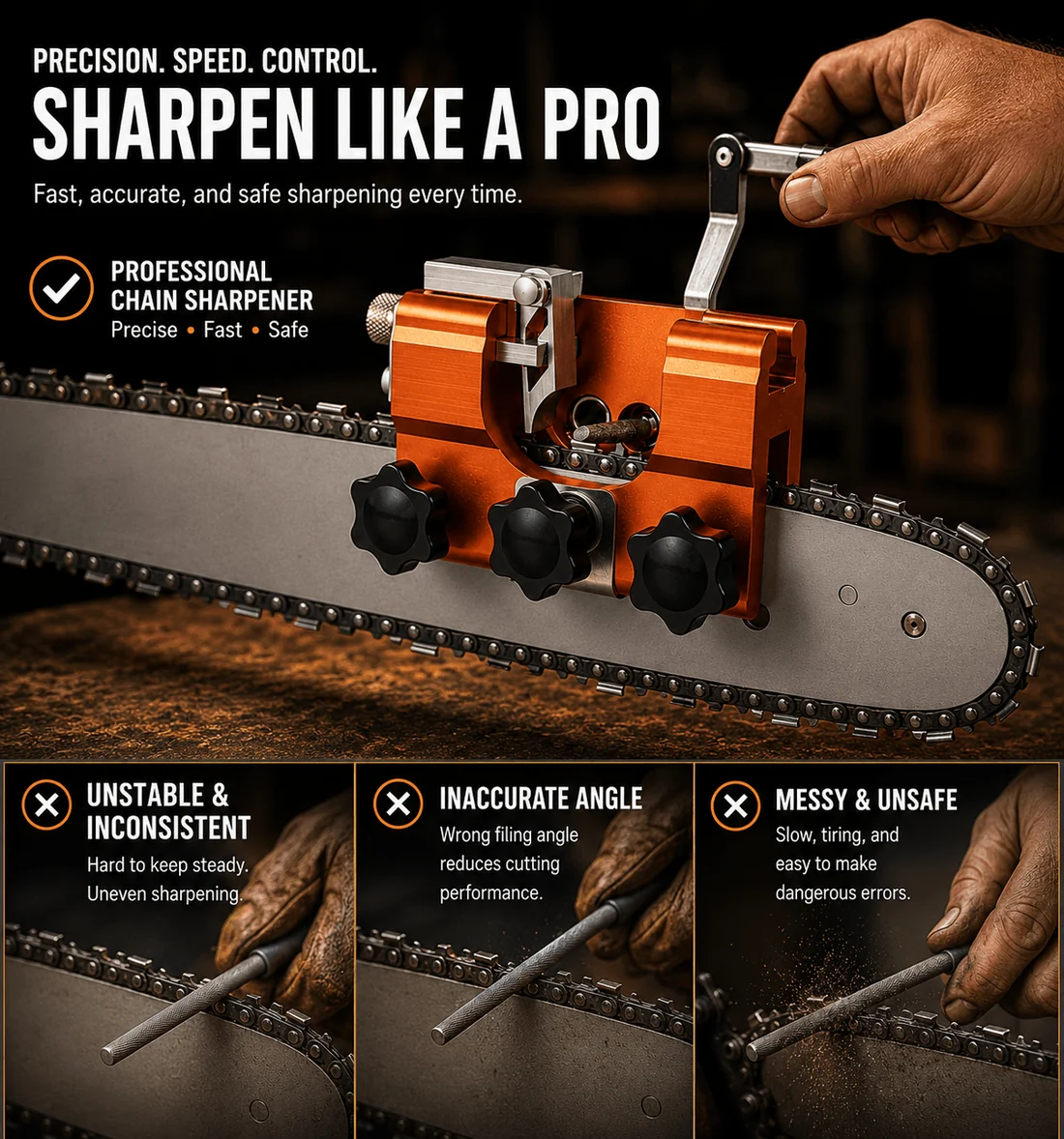 Nekcnix™ Chainsaw Sharpener