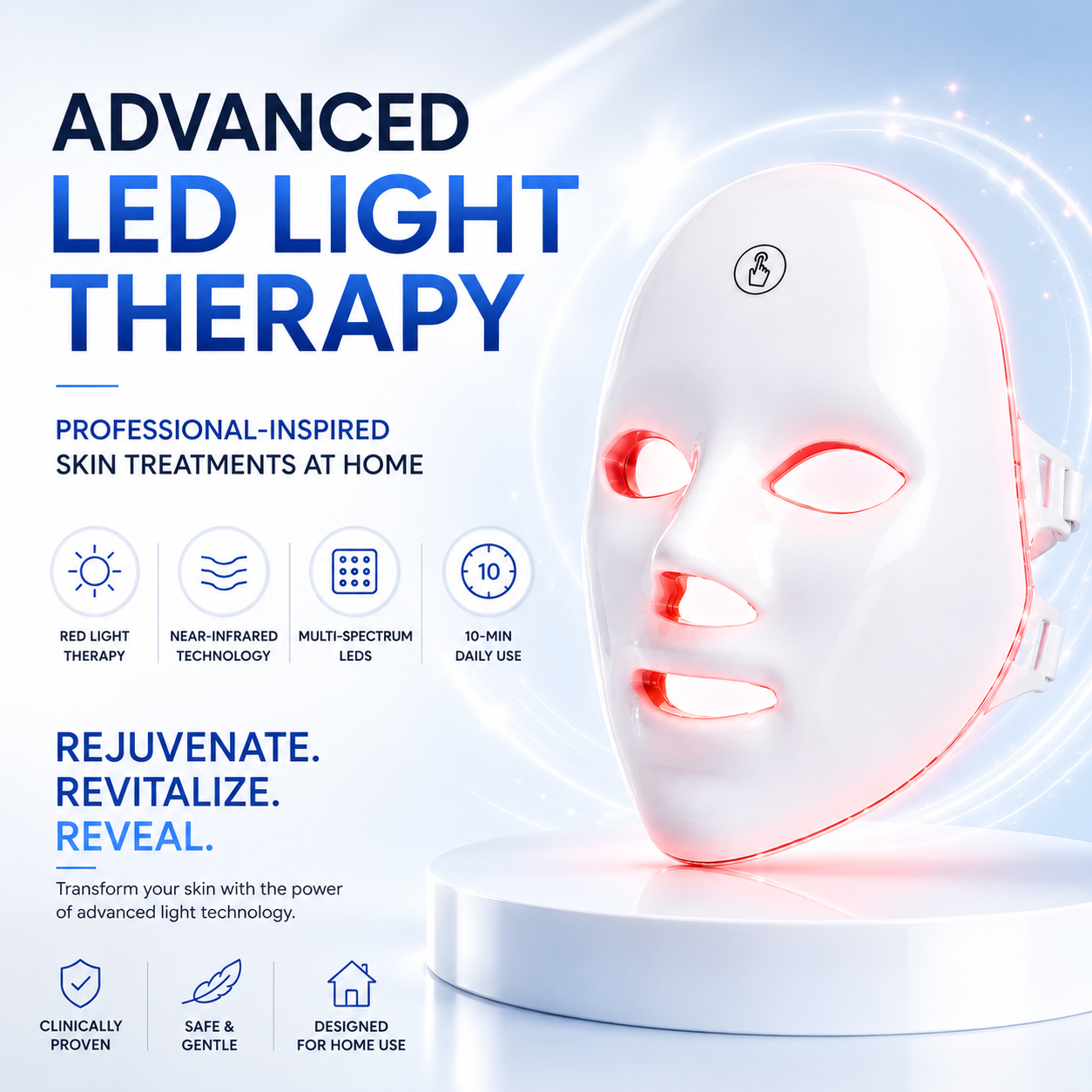 Advanced LED Light Therapy Face Mask